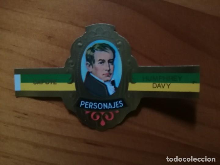 Vitolas de colecci&oacute;n: VITOLA CAPOTE - COLECCI&Oacute;N: PERSONAJES - HUMPHREY DAVY - SERIE J - INVENTORES - N&Uacute;MERO 7