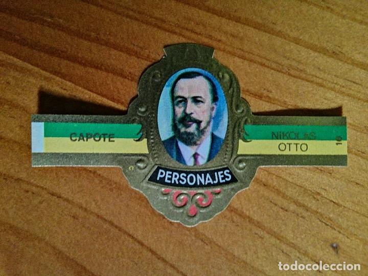 Vitolas de colecci&oacute;n: VITOLA CAPOTE - COLECCI&Oacute;N: PERSONAJES - NIKOLAS OTTO - SERIE J - INVENTORES - N&Uacute;MERO 16