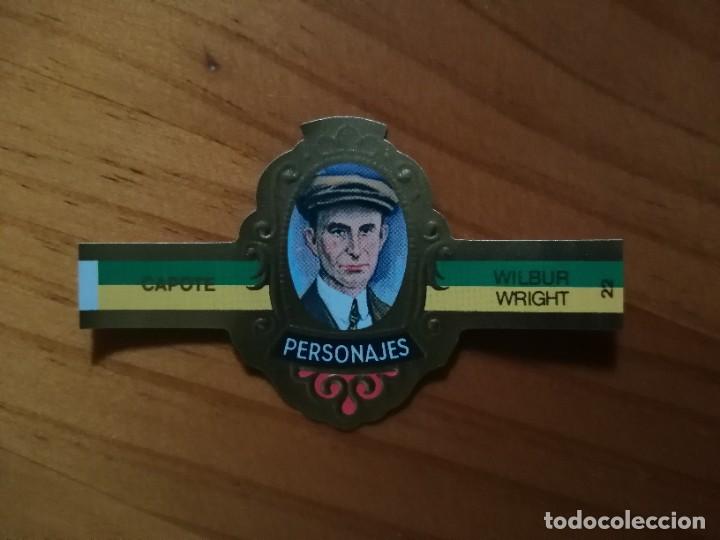 Vitolas de colecci&oacute;n: VITOLA CAPOTE - COLECCI&Oacute;N: PERSONAJES - WILBUR WRIGHT - SERIE J - INVENTORES - N&Uacute;MERO 22