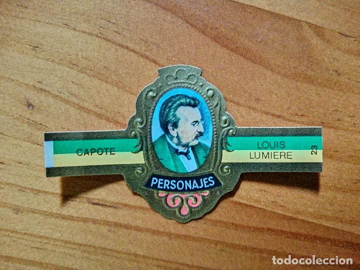 Vitolas de colecci&oacute;n: VITOLA CAPOTE - COLECCI&Oacute;N: PERSONAJES - LOUIS LUMIERE - SERIE J - INVENTORES - N&Uacute;MERO 23