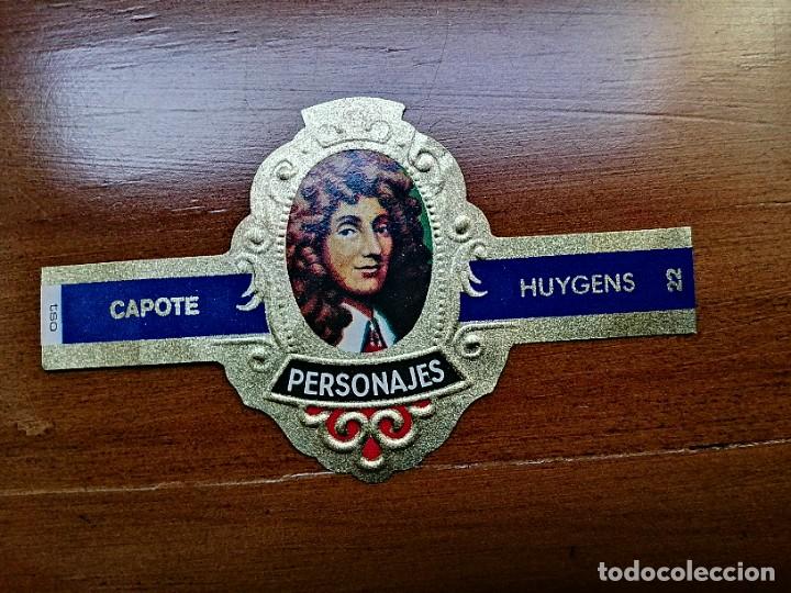 Vitolas de colecci&oacute;n: VITOLA CAPOTE - COLECCI&Oacute;N: PERSONAJES - HUYGENS - SERIE H - N&Uacute;MERO 22