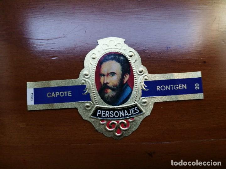 Vitolas de colecci&oacute;n: VITOLA CAPOTE - COLECCI&Oacute;N: PERSONAJES - RONTGEN - SERIE H - N&Uacute;MERO 20