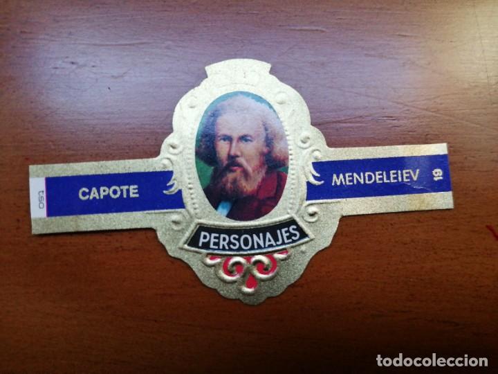Vitolas de colecci&oacute;n: VITOLA CAPOTE - COLECCI&Oacute;N: PERSONAJES - MENDELEIEV - SERIE H - N&Uacute;MERO 19