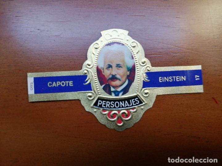 Vitolas de colecci&oacute;n: VITOLA CAPOTE - COLECCI&Oacute;N: PERSONAJES - EINSTEIN - SERIE H - N&Uacute;MERO 17