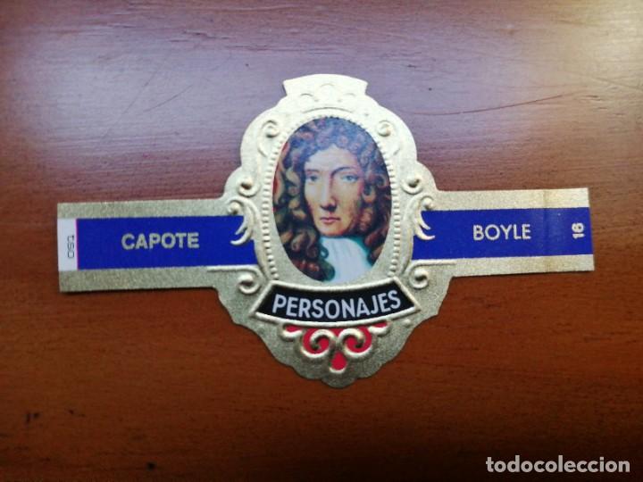 Vitolas de colecci&oacute;n: VITOLA CAPOTE - COLECCI&Oacute;N: PERSONAJES - BOYLE - SERIE H - N&Uacute;MERO 16