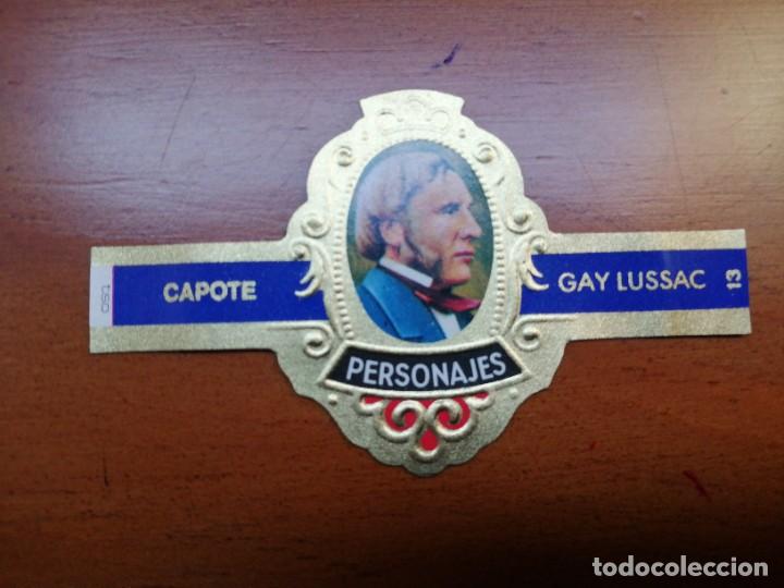 Vitolas de colecci&oacute;n: VITOLA CAPOTE - COLECCI&Oacute;N: PERSONAJES - GAY LUSSAC - SERIE H - N&Uacute;MERO 13