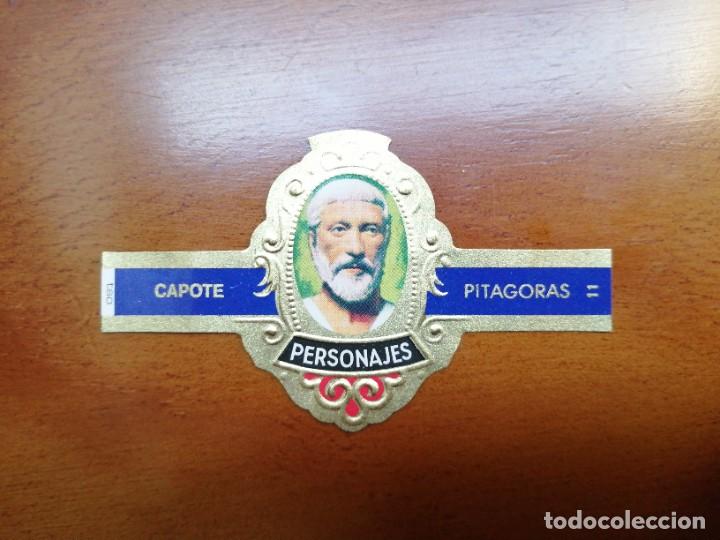 Vitolas de colecci&oacute;n: VITOLA CAPOTE - COLECCI&Oacute;N: PERSONAJES - PITAGORAS - SERIE H - N&Uacute;MERO 11