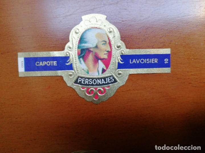 Vitolas de colecci&oacute;n: VITOLA CAPOTE - COLECCI&Oacute;N: PERSONAJES - LAVOISIER - SERIE H - N&Uacute;MERO 10
