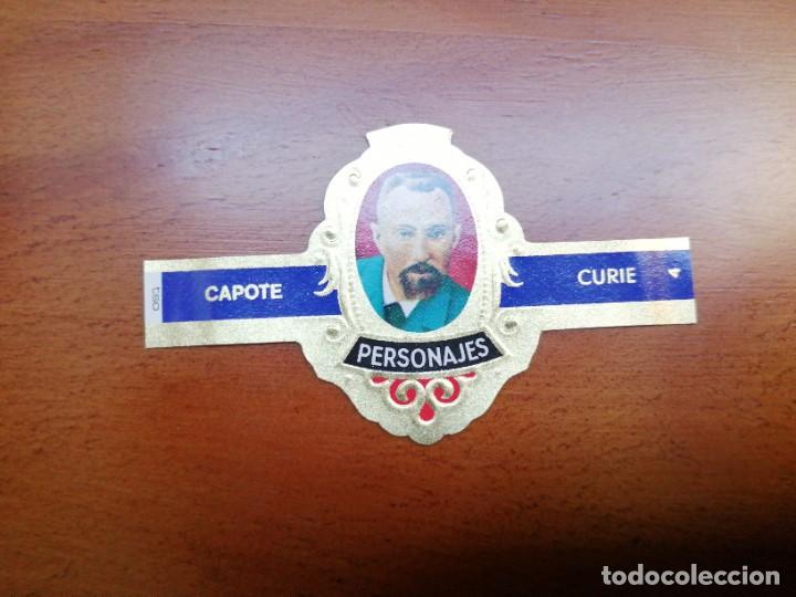 Vitolas de colecci&oacute;n: VITOLA CAPOTE - COLECCI&Oacute;N: PERSONAJES - CURIE - SERIE H - N&Uacute;MERO 4