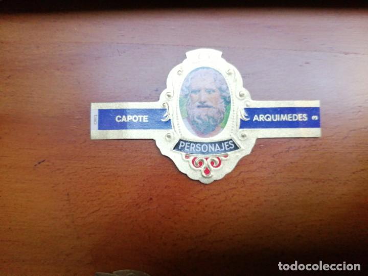 Vitolas de colecci&oacute;n: VITOLA CAPOTE - COLECCI&Oacute;N: PERSONAJES - ARQUIMEDES - SERIE H - N&Uacute;MERO 3