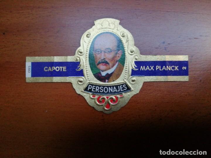 Vitolas de colecci&oacute;n: VITOLA CAPOTE - COLECCI&Oacute;N: PERSONAJES - MAX PLANCK - SERIE H - N&Uacute;MERO 2