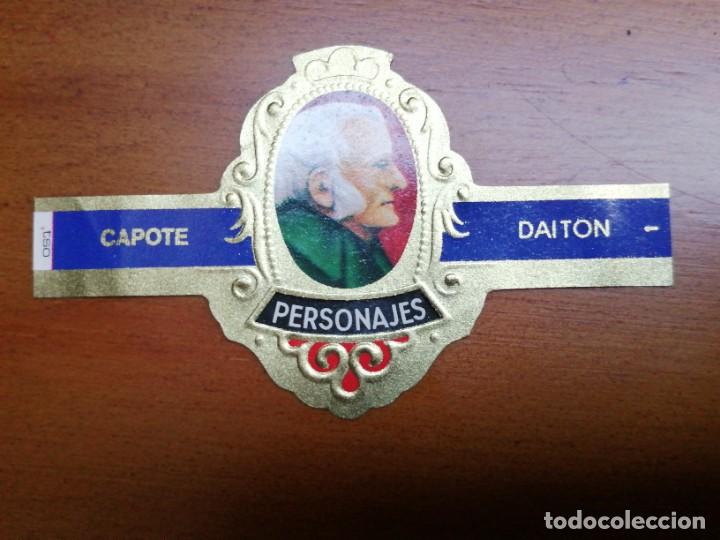Vitolas de colecci&oacute;n: VITOLA CAPOTE - COLECCI&Oacute;N: PERSONAJES - DAITON - SERIE H - N&Uacute;MERO 1
