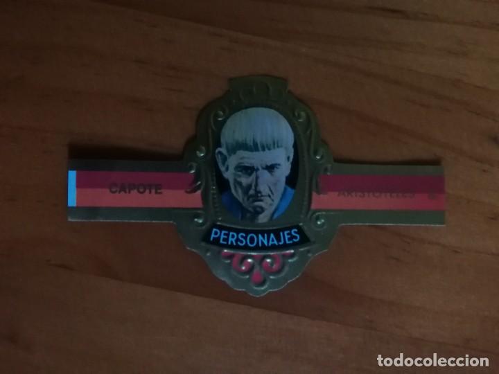 Vitolas de colecci&oacute;n: VITOLA CAPOTE - COLECCI&Oacute;N: PERSONAJES, FILOSOFOS - ARISTOTELES - SERIE I - N&Uacute;MERO 21