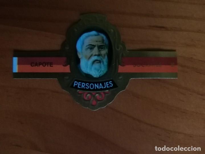 Vitolas de colecci&oacute;n: VITOLA CAPOTE - COLECCI&Oacute;N: PERSONAJES, FILOSOFOS - SOCRATES - SERIE I - N&Uacute;MERO 15