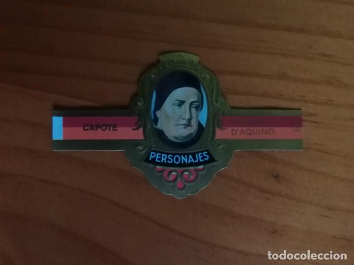 Vitolas de colecci&oacute;n: VITOLA CAPOTE - COLECCI&Oacute;N: PERSONAJES, FILOSOFOS - THOMAS D&acute;AQUINO - SERIE I - N&Uacute;MERO 14