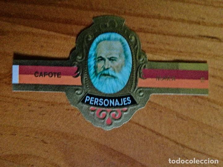 Vitolas de colecci&oacute;n: VITOLA CAPOTE - COLECCI&Oacute;N: PERSONAJES, FILOSOFOS - MARX - SERIE I - N&Uacute;MERO 11