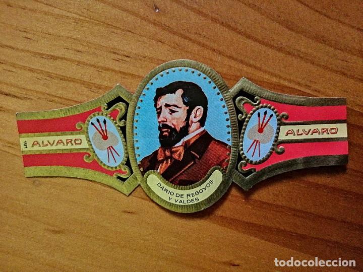 Vitolas de colecci&oacute;n: VITOLA ALVARO - SERIE: PINTORES. DARIO DE REGOYOS Y VALDES.