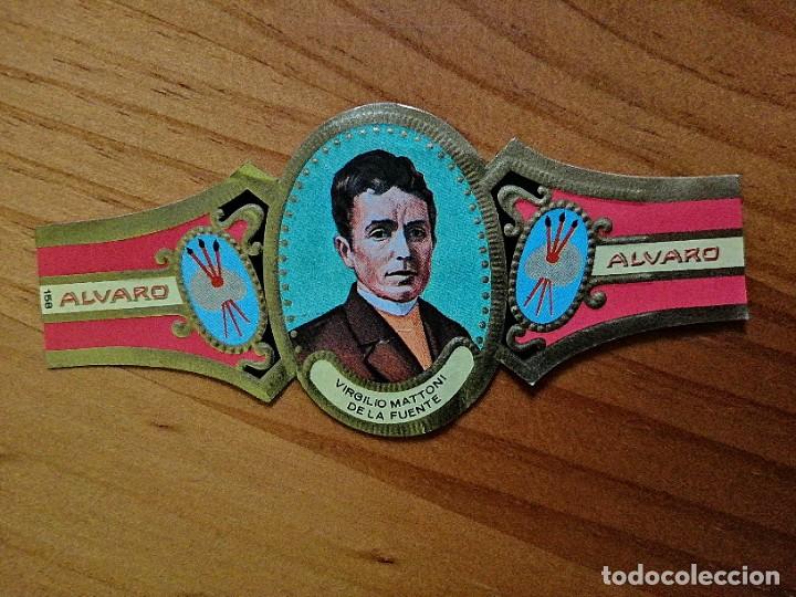 Vitolas de colecci&oacute;n: VITOLA ALVARO - SERIE: PINTORES. VIRGILIO MATTONI DE LA FUENTE.