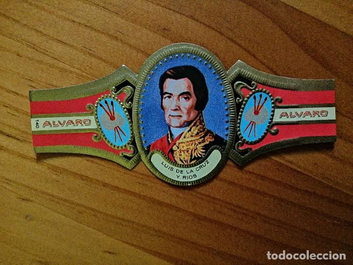 Vitolas de colecci&oacute;n: VITOLA ALVARO - SERIE: PINTORES. LUIS DE LA CRUZ Y RIOS.