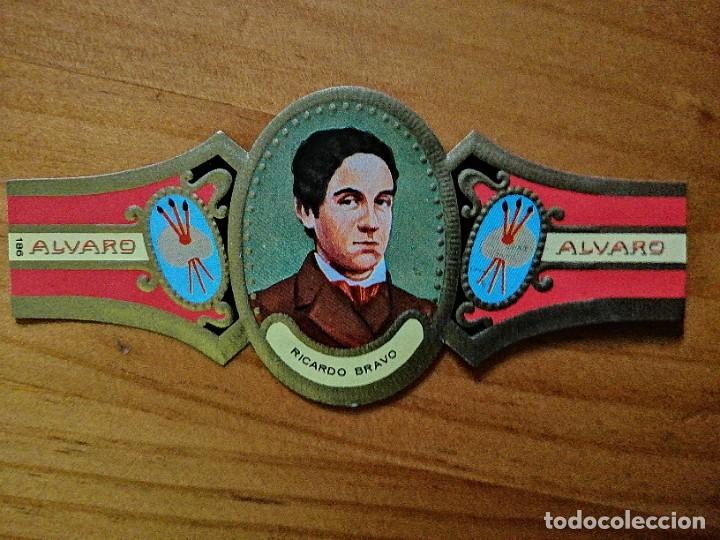 Vitolas de colecci&oacute;n: VITOLA ALVARO - SERIE: PINTORES. RICARDO BRAVO.