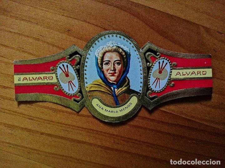 Vitolas de colecci&oacute;n: VITOLA ALVARO - SERIE: PINTORES. ANA MARIA MENGS.