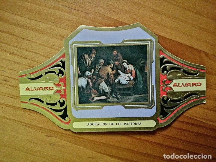 Vitolas de colecci&oacute;n: VITOLA ALVARO - CUADROS DE PINTORES ESPA&Ntilde;OLES - SERIE II - ADORACI&Oacute;N DE LOS PASTORES - MURILLO.