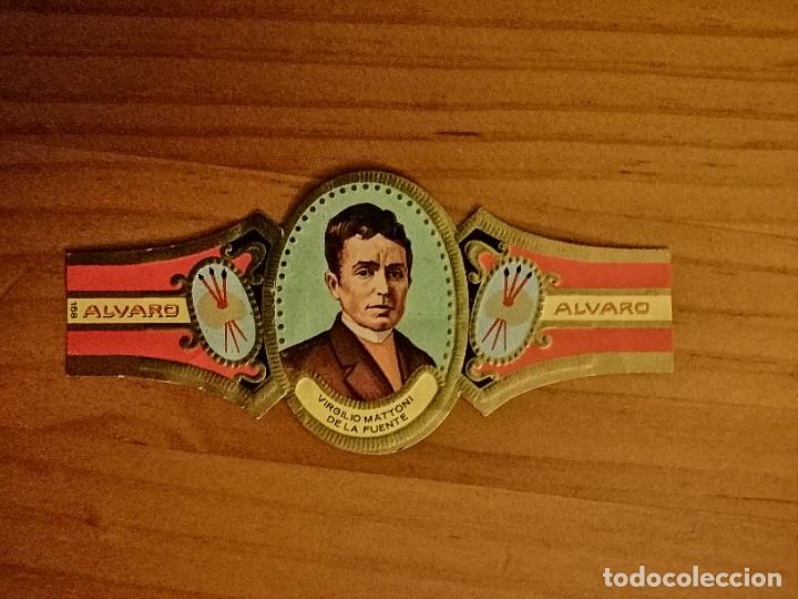 Vitolas de colecci&oacute;n: VITOLA ALVARO - SERIE: PINTORES. VIRGILIO MATTONI DE LA FUENTE.