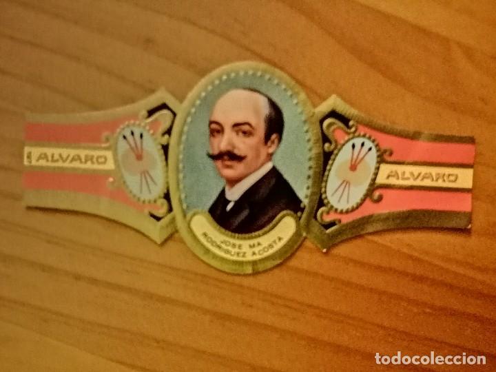 Vitolas de colecci&oacute;n: VITOLA ALVARO - SERIE: PINTORES. JOS&Eacute; M&ordf; RODRIGUEZ ACOSTA.
