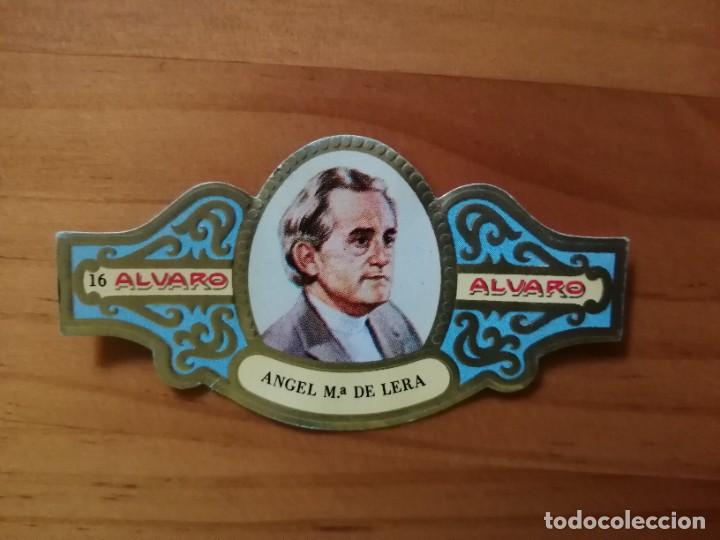Vitolas de colecci&oacute;n: VITOLA ALVARO N&Uacute;MERO 16 - SERIE: PREMIOS PLANETA. ANGEL MARIA DE LERA.