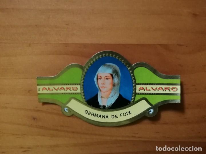 Vitolas de colecci&oacute;n: VITOLA ALVARO N&Uacute;MERO 32 - SERIE: MUJERES FAMOSAS EN LA HISTORIA - GERMANA DE FOIX