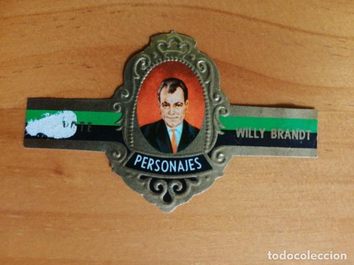 Vitolas de colecci&oacute;n: VITOLA CAPOTE - COLECCI&Oacute;N: PERSONAJES - WILLY BRANDT - SERIE C - N&Uacute;MERO 4