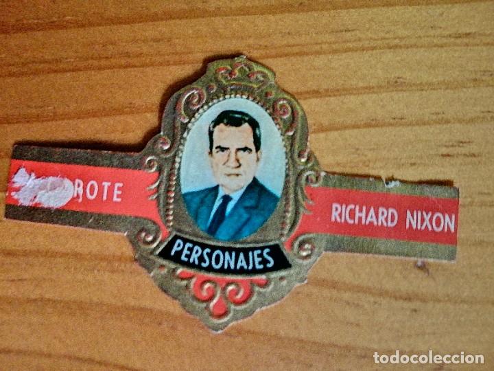Vitolas de colecci&oacute;n: VITOLA CAPOTE - COLECCI&Oacute;N: PERSONAJES - RICHARD NIXON - SERIE A - N&Uacute;MERO 6