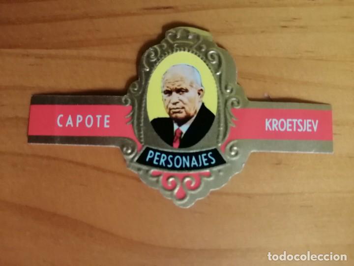 Vitolas de colecci&oacute;n: VITOLA CAPOTE - COLECCI&Oacute;N: PERSONAJES - KROETSJEV - SERIE A - N&Uacute;MERO 7
