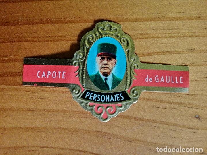 Vitolas de colecci&oacute;n: VITOLA CAPOTE - COLECCI&Oacute;N: PERSONAJES - DE GAULLE - SERIE A - N&Uacute;MERO 8