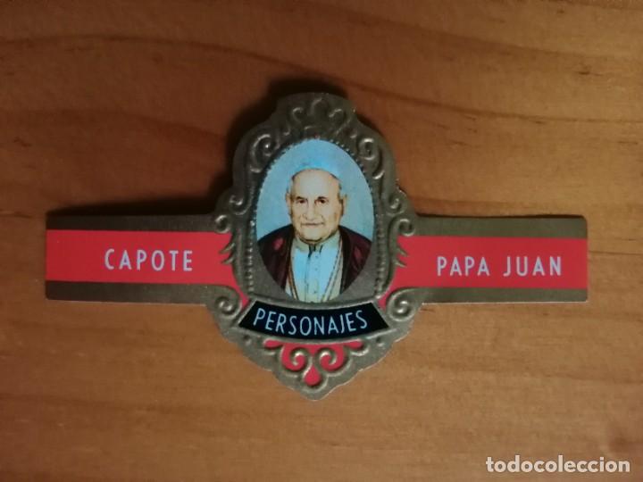 Vitolas de colecci&oacute;n: VITOLA CAPOTE - COLECCI&Oacute;N: PERSONAJES - PAPA JUAN - SERIE A - N&Uacute;MERO 11