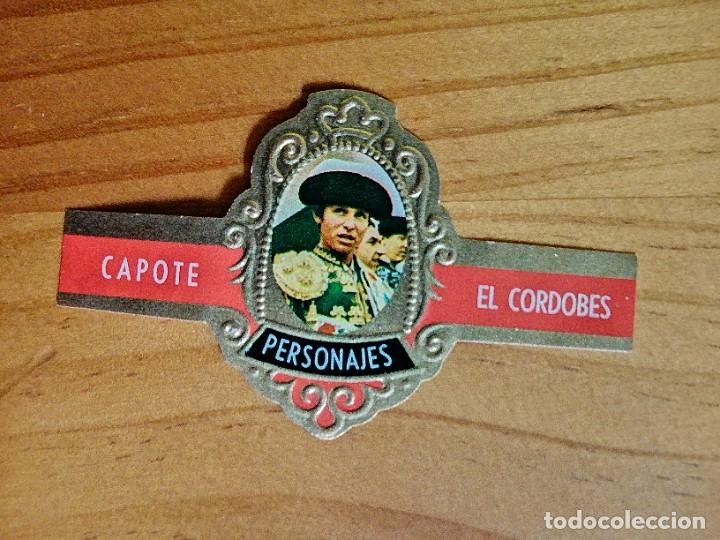Vitolas de colecci&oacute;n: VITOLA CAPOTE - COLECCI&Oacute;N: PERSONAJES - EL CORDOBES - SERIE A - N&Uacute;MERO 23