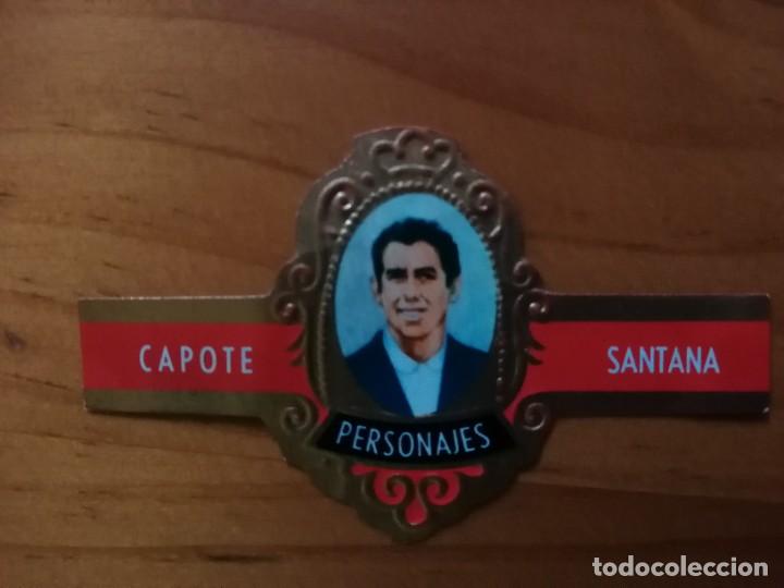 Vitolas de colecci&oacute;n: VITOLA CAPOTE - COLECCI&Oacute;N: PERSONAJES - SANTANA - SERIE A - N&Uacute;MERO 24