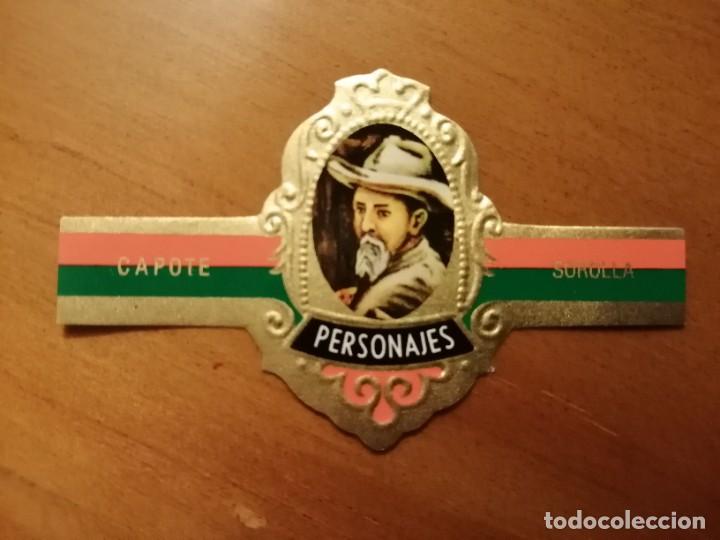 Vitolas de colecci&oacute;n: VITOLA CAPOTE - COLECCI&Oacute;N: PERSONAJES: SOROLLA - SERIE E - N&Uacute;MERO 17