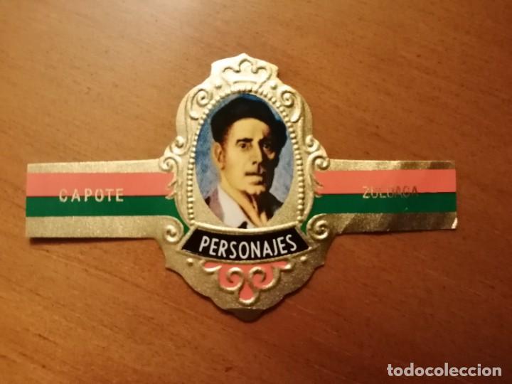 Vitolas de colecci&oacute;n: VITOLA CAPOTE - COLECCI&Oacute;N: PERSONAJES: ZULOAGA - SERIE E - N&Uacute;MERO 22