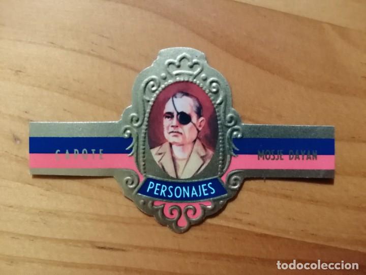 Vitolas de colecci&oacute;n: VITOLA CAPOTE - COLECCI&Oacute;N: PERSONAJES: MOSJE DAYAN - SERIE B - N&Uacute;MERO 12