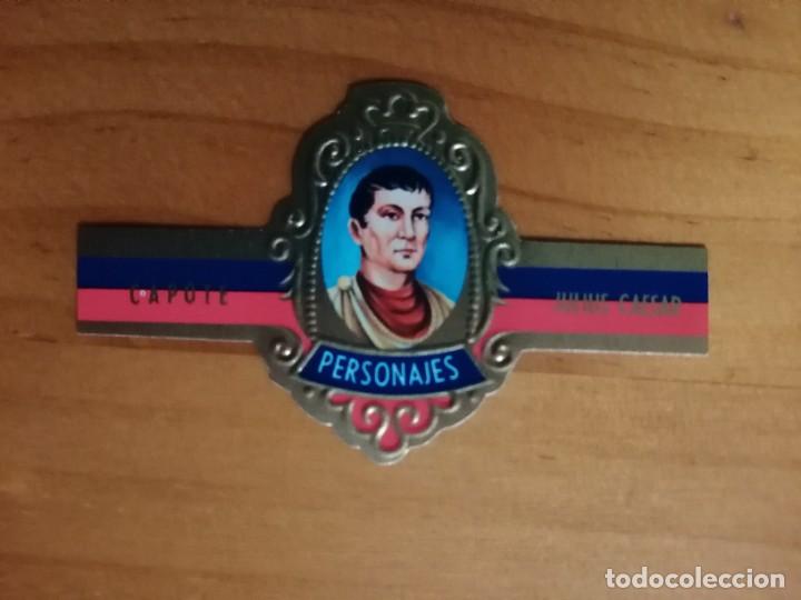 Vitolas de colecci&oacute;n: VITOLA CAPOTE - COLECCI&Oacute;N: PERSONAJES: JULIUS CAESAR - SERIE B - N&Uacute;MERO 17