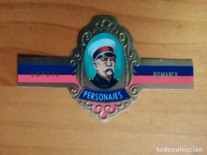 Vitolas de colecci&oacute;n: VITOLA CAPOTE - COLECCI&Oacute;N: PERSONAJES: BISMARCK - SERIE B - N&Uacute;MERO 20