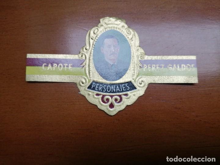 Vitolas de colecci&oacute;n: VITOLA CAPOTE - COLECCI&Oacute;N: PERSONAJES: PEREZ GALDOS - SERIE D - N&Uacute;MERO 2