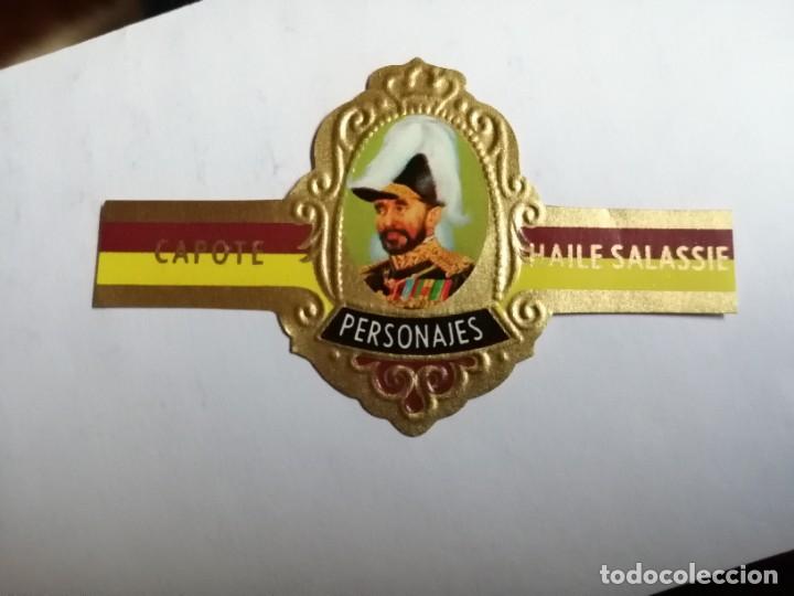 Vitolas de colecci&oacute;n: VITOLA CAPOTE - COLECCI&Oacute;N: PERSONAJES: HAILE SALASSIE - SERIE D - N&Uacute;MERO 17