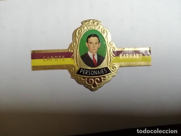 Vitolas de colecci&oacute;n: VITOLA CAPOTE - COLECCI&Oacute;N: PERSONAJES: BARNARD - SERIE D - N&Uacute;MERO 24