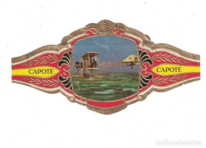 Bagues de cigare de collection: (XV-020) - Vitolas - Capote - Conquista del espacio N&ordm; 5 - PRIMER VUELO DE LOS HERMANOS WRIGHT