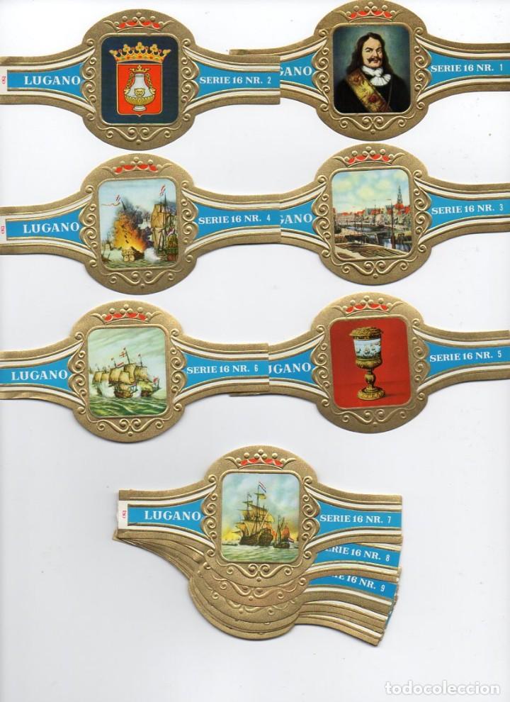 Vitolas de colecci&oacute;n: Vitolas. Serie Lugano, Almirante de Ruyter, serie 16. 24 vitolinas.