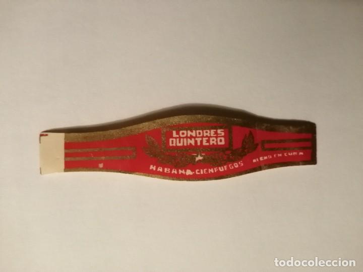 Vitolas de colecci&oacute;n: VITOLA - LONDRES - QUINTERO - HABANA - CIENFUEGOS - HECHO EN CUBA..