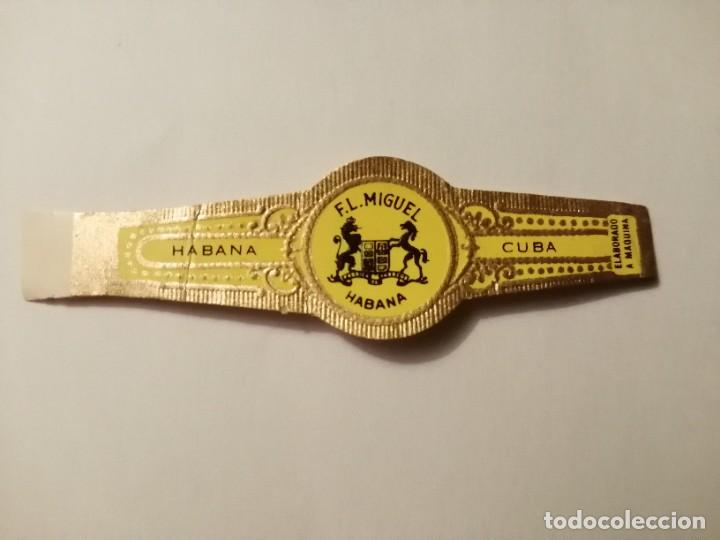 Vitolas de colecci&oacute;n: VITOLA - EL MIGUEL - HABANA - CUBA - ELABORADO A M&Aacute;QUINA.