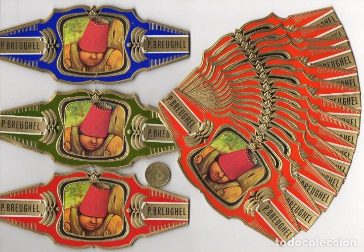 Vitolas de colecci&oacute;n: Vitolas. Serie completa Breughel - Fragmentos de Breughel, verde 20 vitolinas.